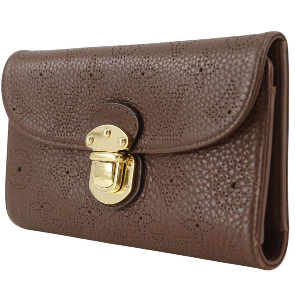 Louis Vuitton Portefeuille Amelia Monogram Mahina Brown Wallet — view 2