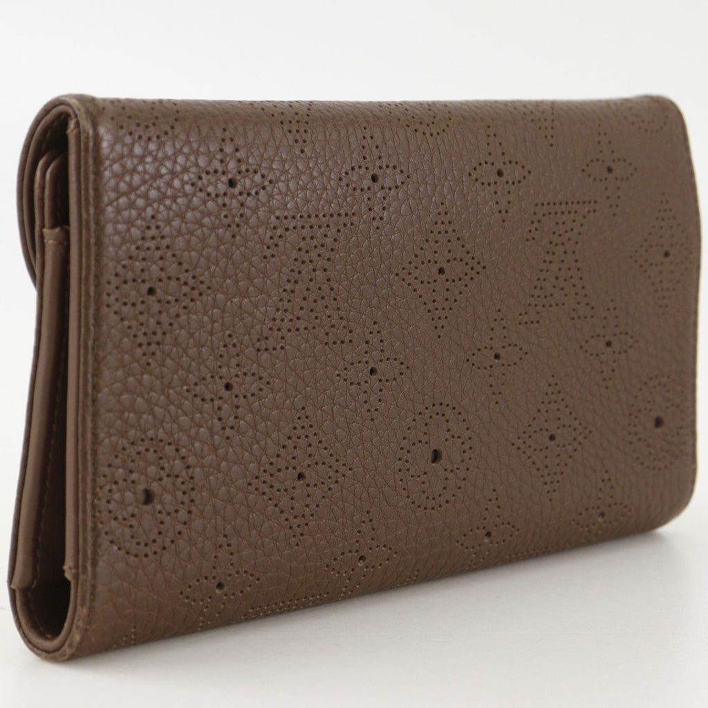 Louis Vuitton Portefeuille Amelia Monogram Mahina Brown Wallet — view 3