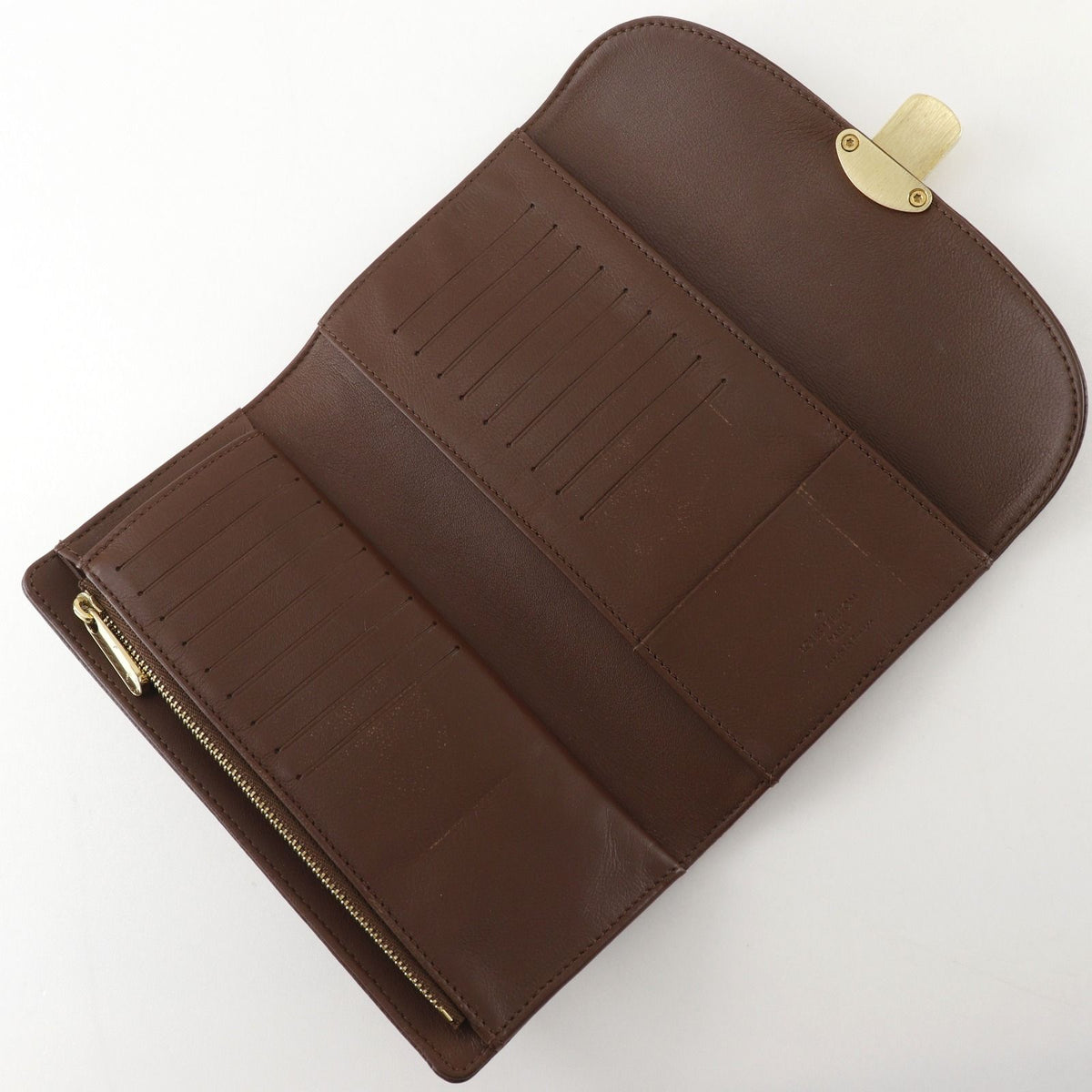 Louis Vuitton Portefeuille Amelia Monogram Mahina Brown Wallet — view 5