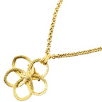 Chanel CC Logo Flower Turnlock Vintage Gold Plated 96P Necklace — view 3