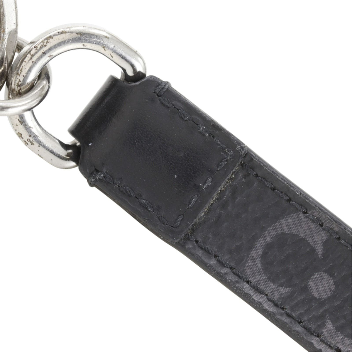 Louis Vuitton Porte Cles Dragonne Monogram Eclipse Canvas Black Key Holder — view 5