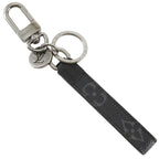 Louis Vuitton Porte Cles Dragonne Monogram Eclipse Canvas Black Key Holder