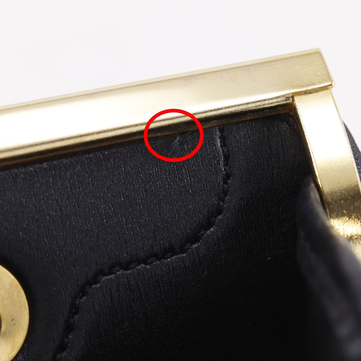 Dior Trotter Kiss Lock Vintage Nylon Canvas Black Coin Purse — view 7