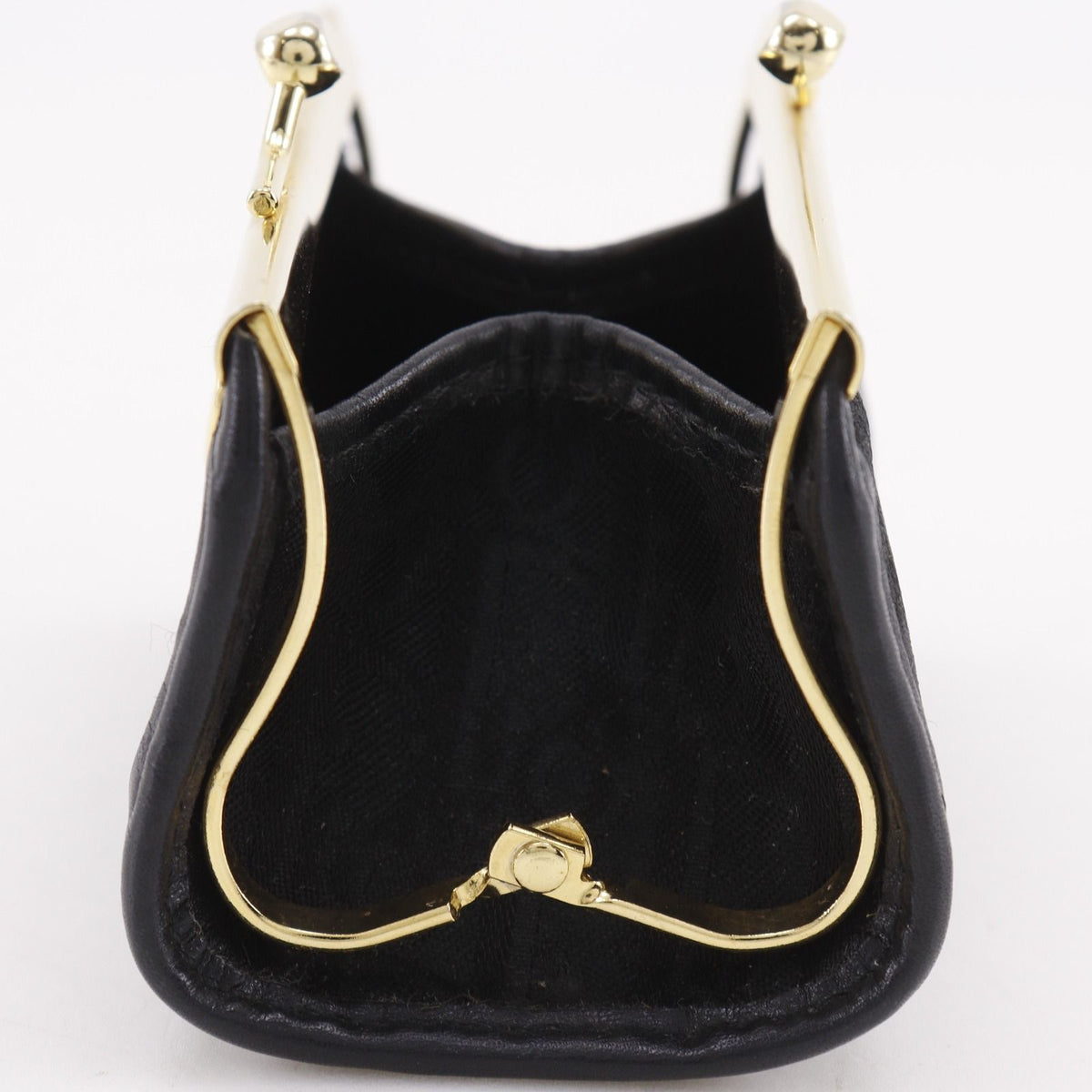 Dior Trotter Kiss Lock Vintage Nylon Canvas Black Coin Purse — view 6