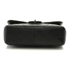 Chanel Shoulder Bag Maxi Quilted 30 Chain Caviar Leather Black Silver — view 3