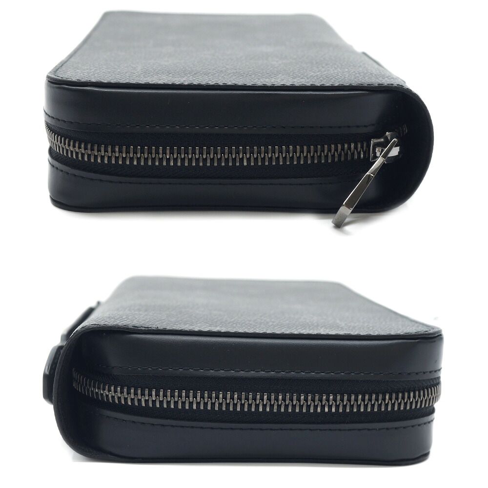 Louis Vuitton Monogram Eclipse Zippy XL Wallet Black Gray Silver — view 4