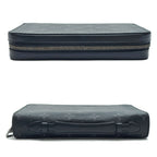 Louis Vuitton Monogram Eclipse Zippy XL Wallet Black Gray Silver — view 3