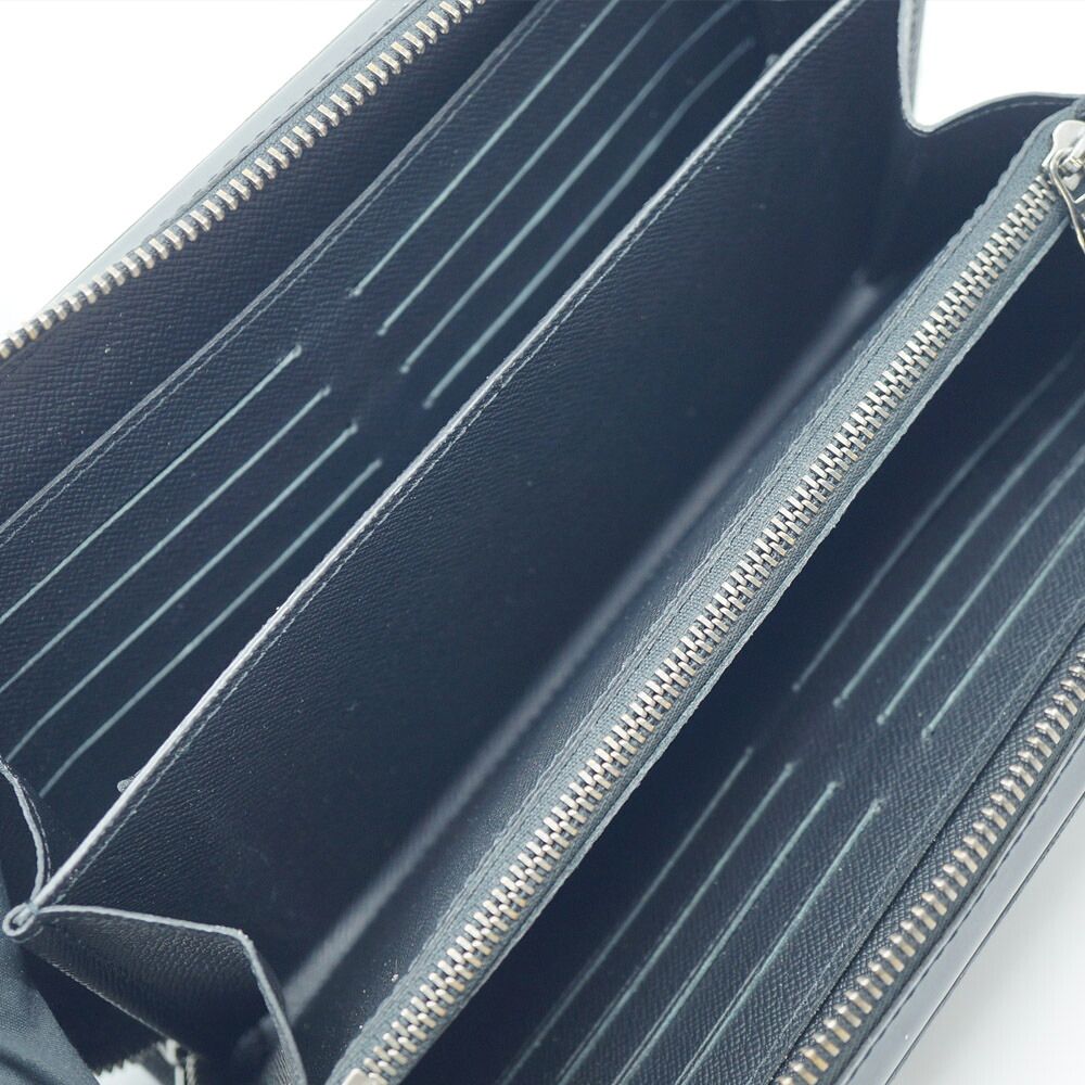 Louis Vuitton Monogram Eclipse Zippy XL Wallet Black Gray Silver — view 5