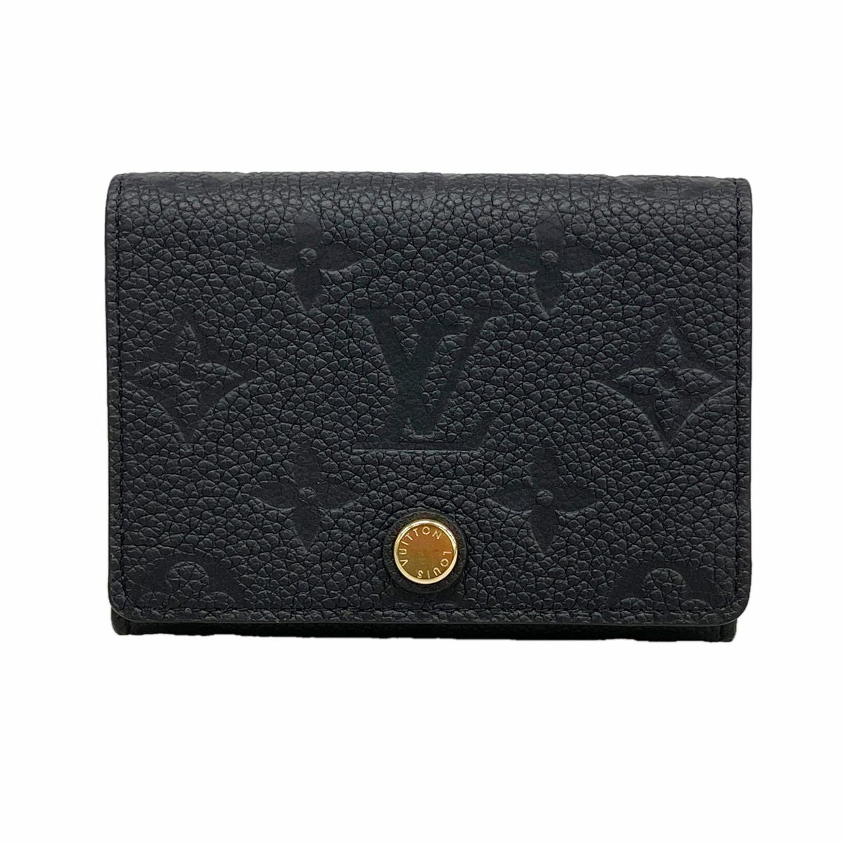 Louis Vuitton Card Case Monogram Empreinte Envelope Business Holder Noir