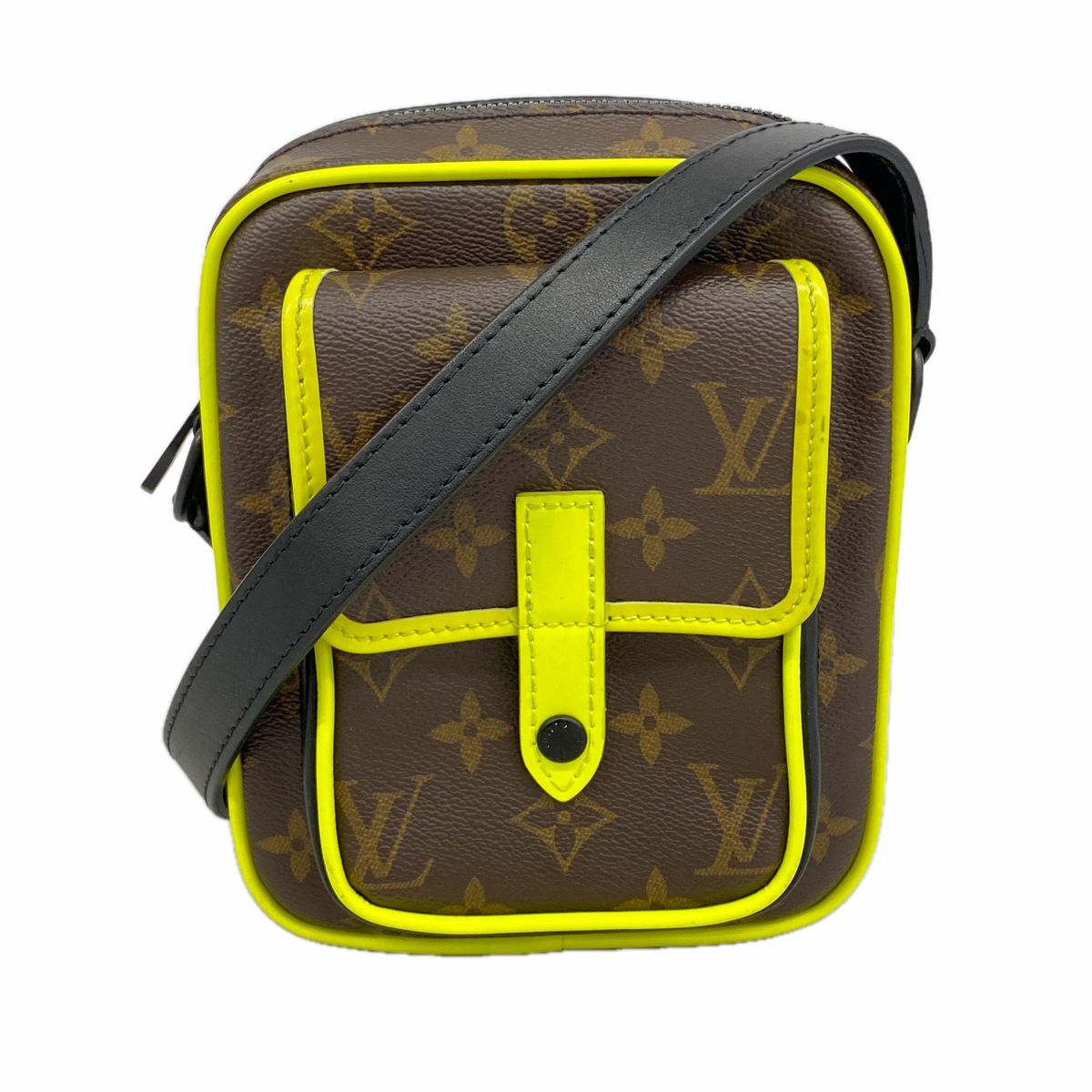 Louis Vuitton Shoulder Bag Monogram Macassar Christopher Wearable Wallet Brown