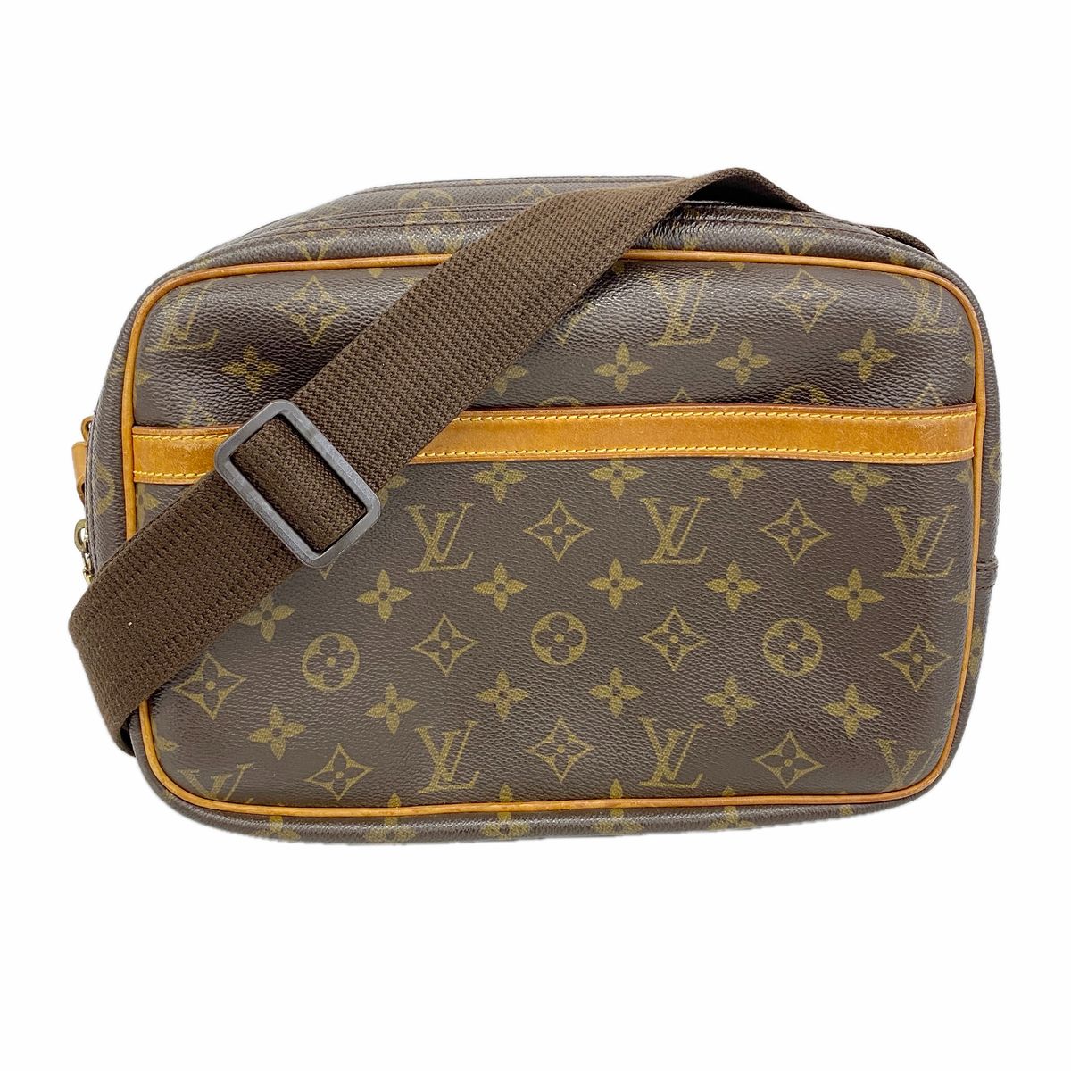 Louis Vuitton Shoulder Bag Monogram Reporter PM Brown