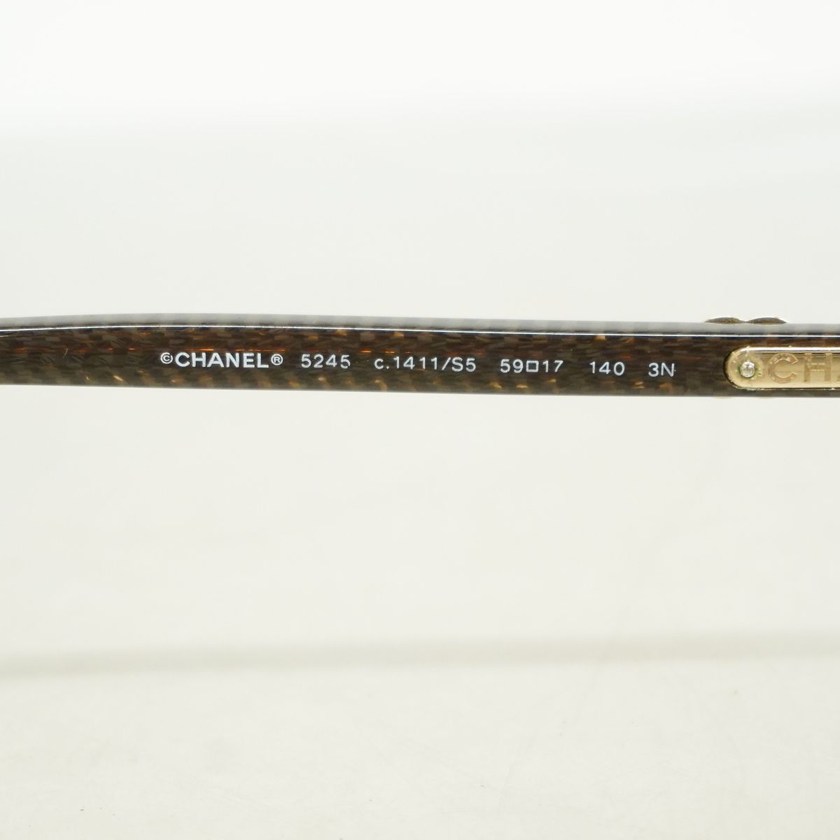 Chanel Sunglasses Acetate Brown Silver Eyewear — view 4