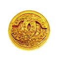 Chanel Brooch Vintage CC Logo Round Circle Gold Plated
