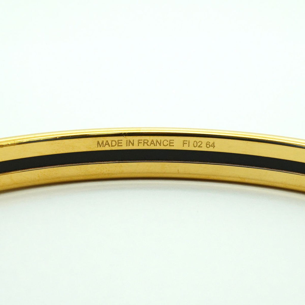Hermes Bangle Uni Gold Plated Beige Bracelet — view 5
