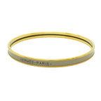 Hermes Bangle Uni Gold Plated Beige Bracelet