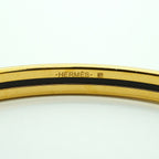 Hermes Bangle Uni Gold Plated Beige Bracelet — view 4