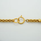 Chanel Necklace Vintage CC Logo Gold Plated — view 4