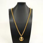 Chanel Necklace Vintage CC Logo Gold Plated — view 6