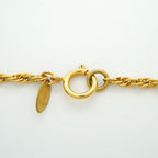 Chanel Necklace Vintage CC Logo Gold Plated — view 4