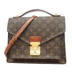 Louis Vuitton Handbag Monogram Monceau 28 Brown 2-Way Bag