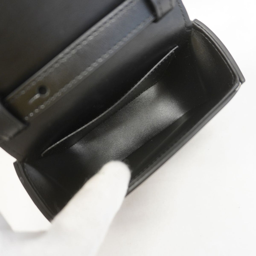 Celine Shoulder Bag Triomphe Mini Claude Leather Black Gold — view 4