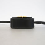 Celine Shoulder Bag Triomphe Mini Claude Leather Black Gold — view 3