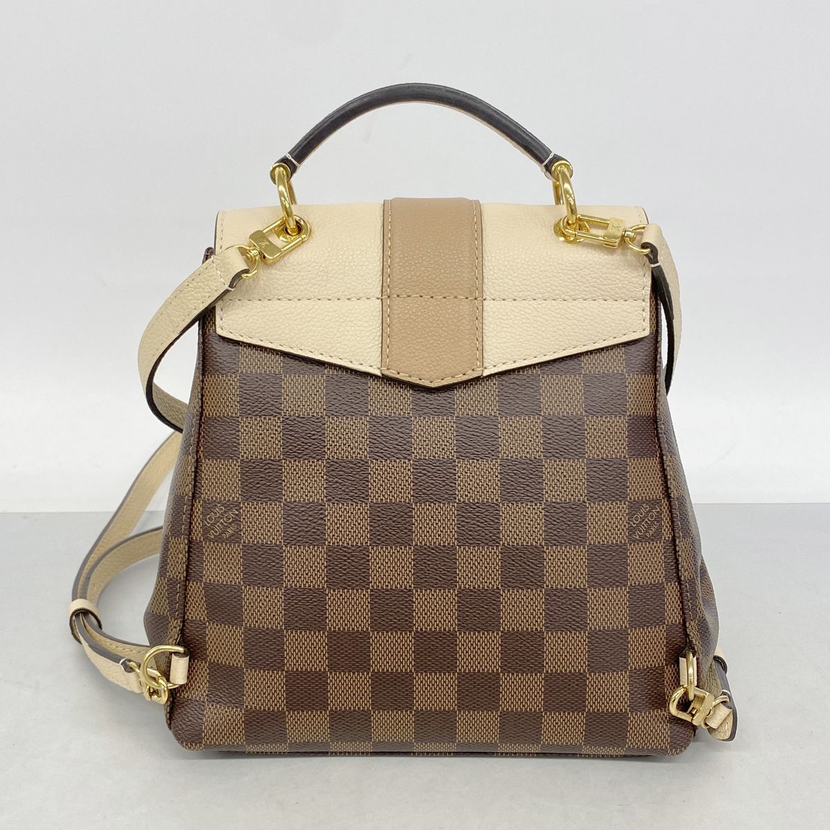Louis Vuitton Backpack Damier Clapton Ebene Cream — view 8
