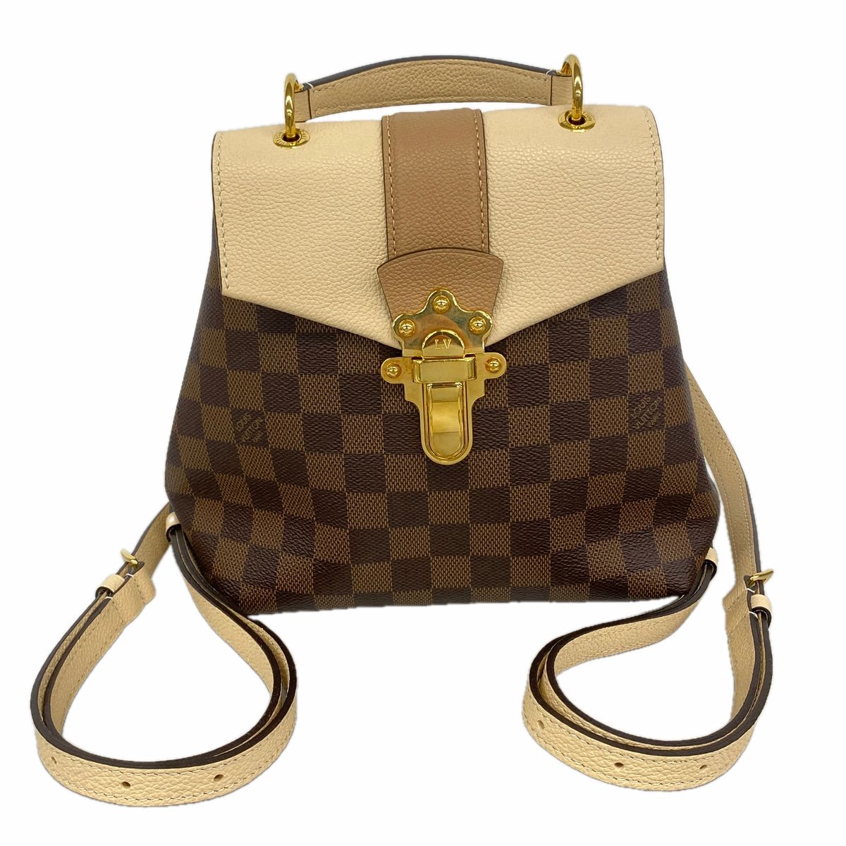 Louis Vuitton Backpack Damier Clapton Ebene Cream