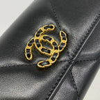 Chanel Wallet Chanel 19 Lambskin Black Gold — view 6