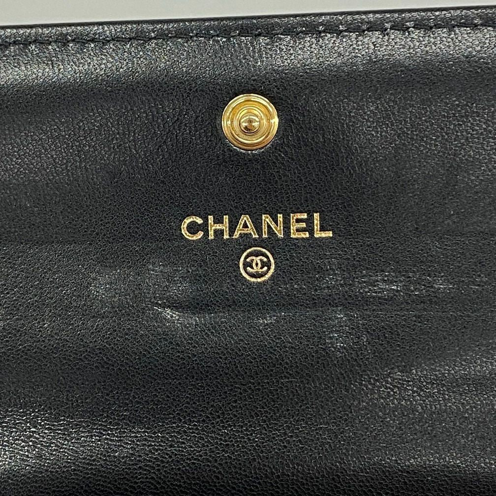 Chanel Wallet Chanel 19 Lambskin Black Gold — view 4