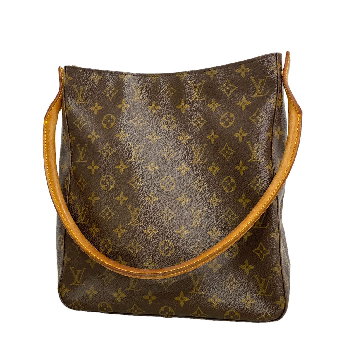 Louis Vuitton Shoulder Bag Monogram Looping GM Brown