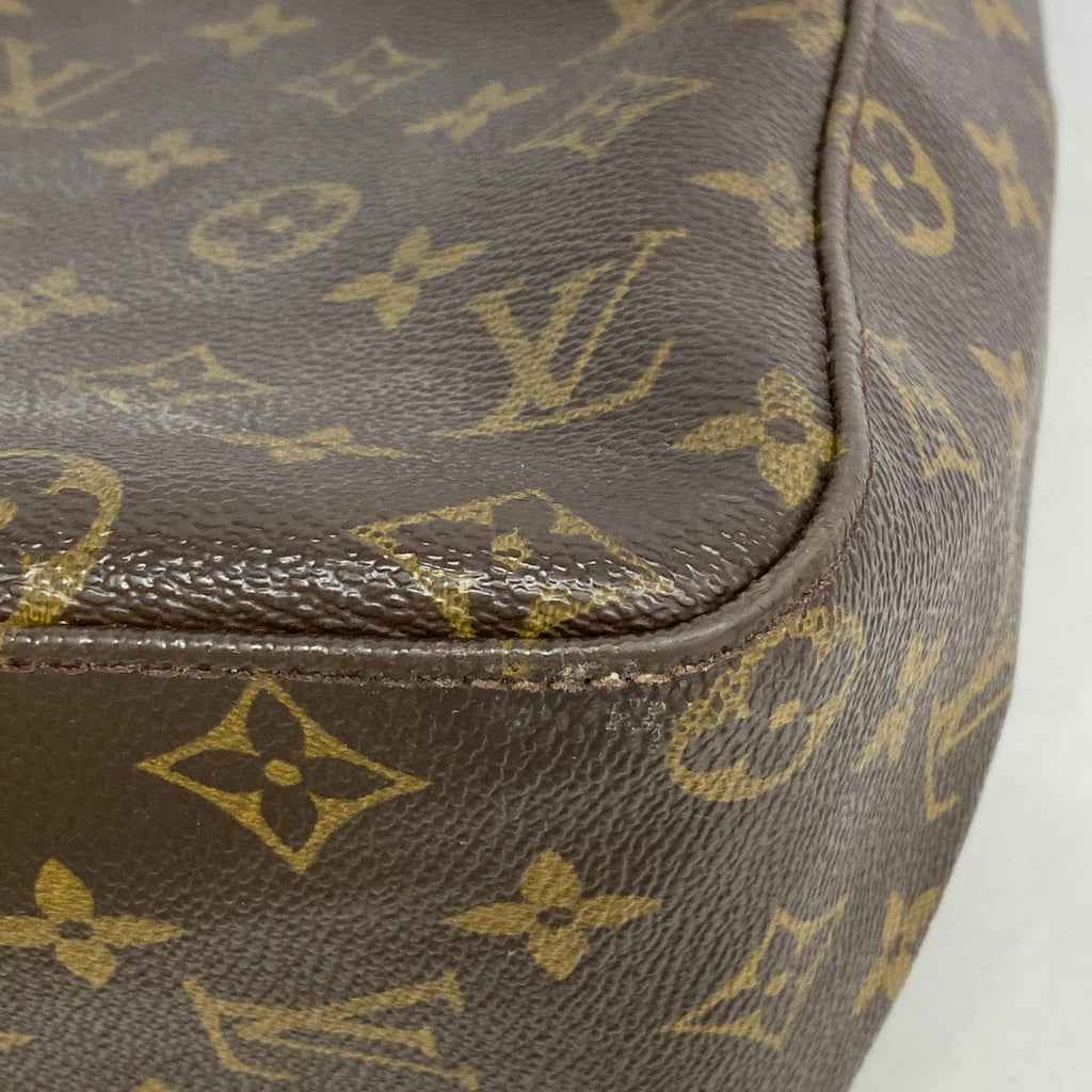 Louis Vuitton Shoulder Bag Monogram Looping GM Brown — view 7