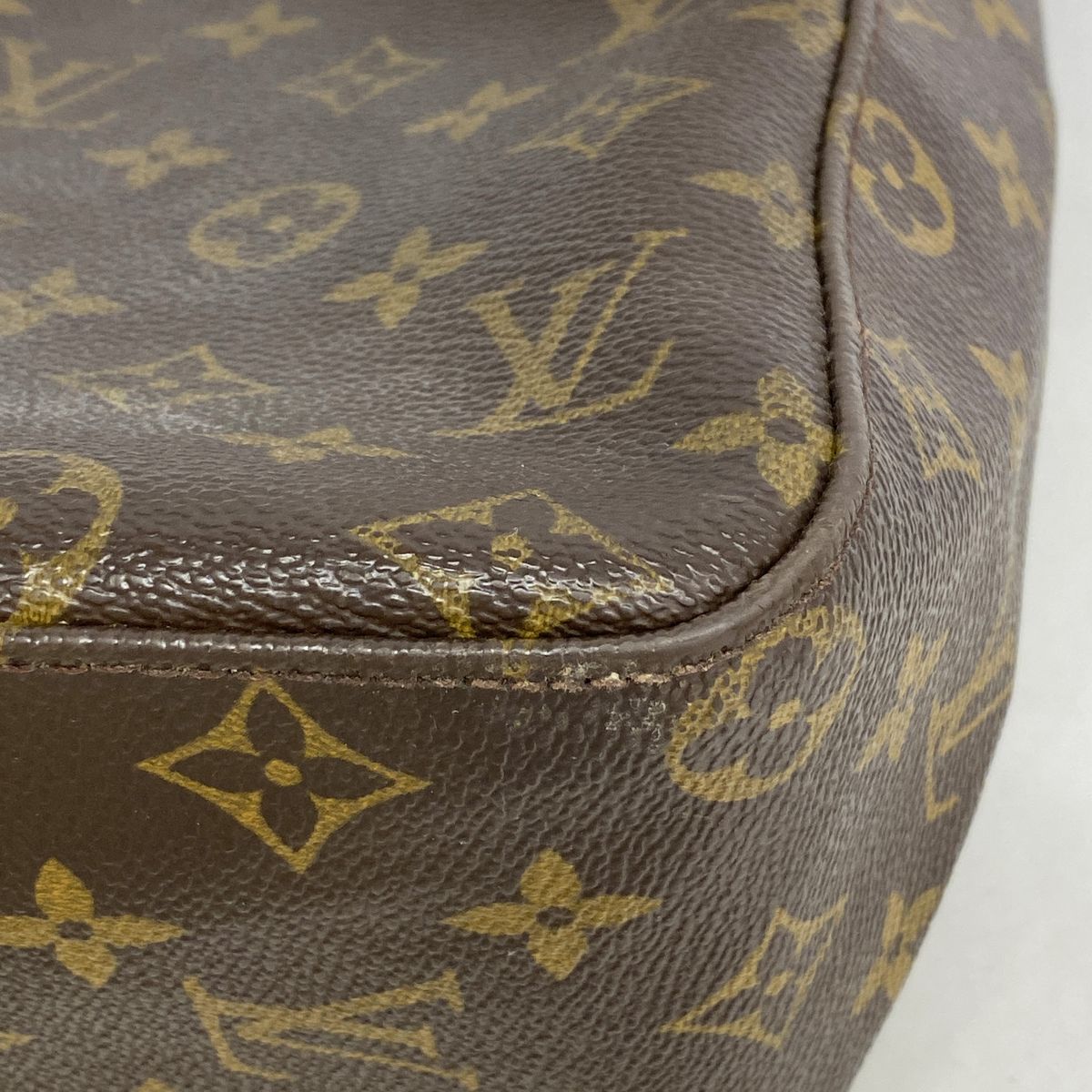 Louis Vuitton Shoulder Bag Monogram Looping GM Brown — view 7