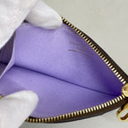 Louis Vuitton Coin Purse Monogram Card Case Romy Lilac — view 3