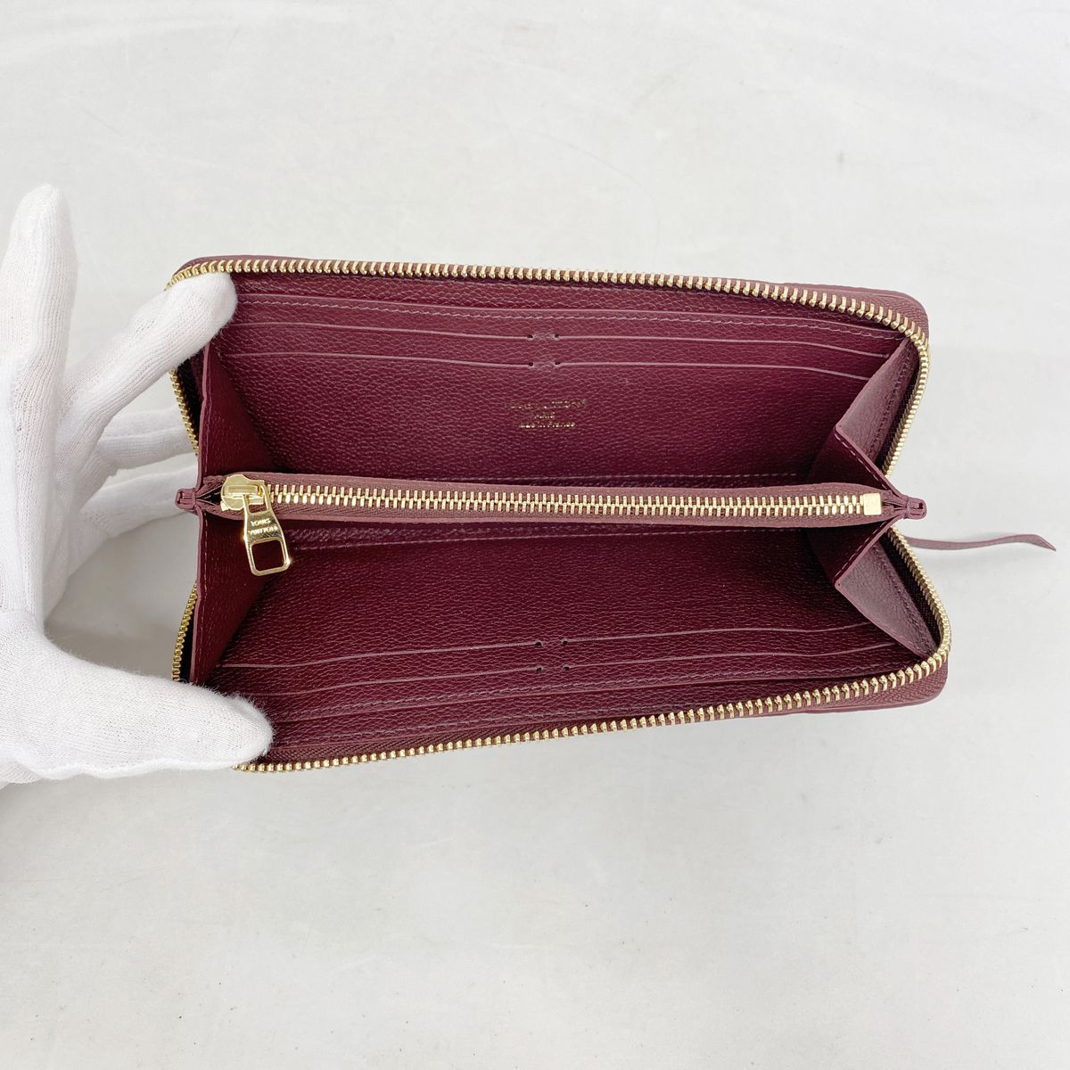 Louis Vuitton Wallet Monogram Empreinte Portefeuille Clemence Grenad Red — view 3