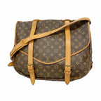 Louis Vuitton Shoulder Bag Monogram Saumur 43 Brown