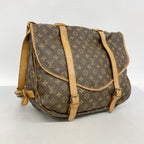 Louis Vuitton Shoulder Bag Monogram Saumur 43 Brown — view 2