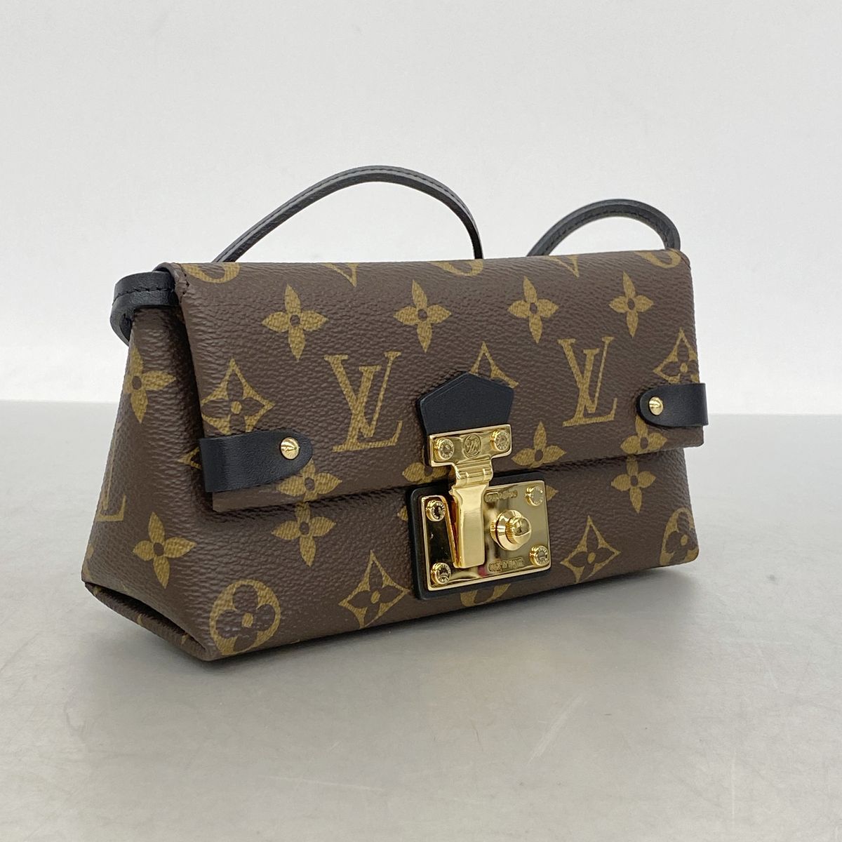 Louis Vuitton Shoulder Bag Monogram Portefeuille Toblerone Brown — view 2