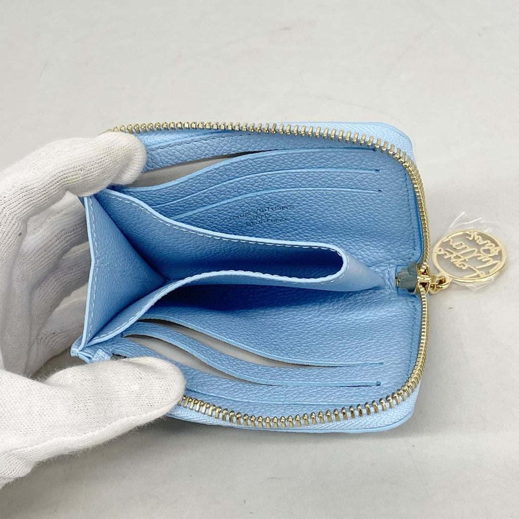 Louis Vuitton Wallet Monogram Empreinte Portefeuille Noah Compact Gray Blue — view 3