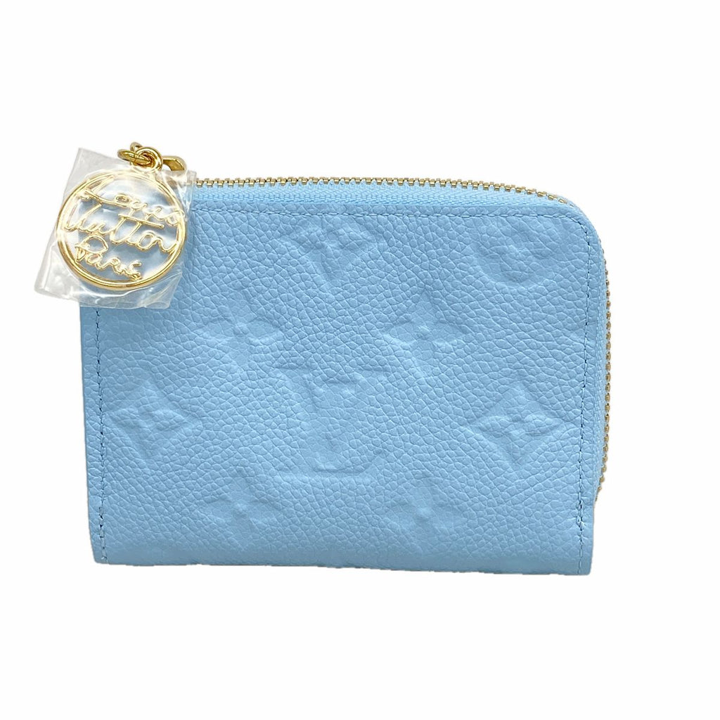 Louis Vuitton Wallet Monogram Empreinte Portefeuille Noah Compact Gray Blue