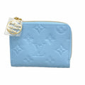 Louis Vuitton Wallet Monogram Empreinte Portefeuille Noah Compact Gray Blue