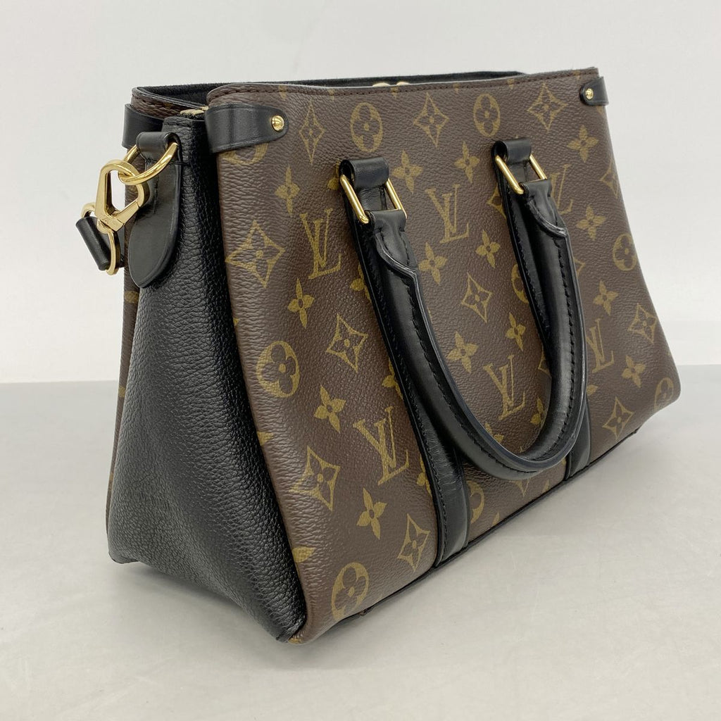 Louis Vuitton Handbag Monogram Soufflot Nvbb Brown Noir 2-Way Bag — view 2