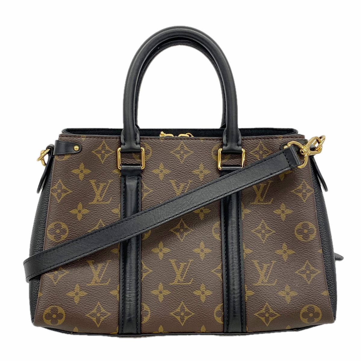 Louis Vuitton Handbag Monogram Soufflot Nvbb Brown Noir 2-Way Bag