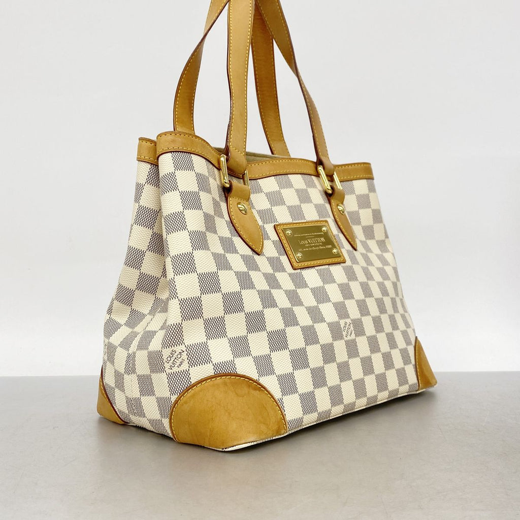 Louis Vuitton Tote Bag Damier Azur Hampstead PM White — view 2