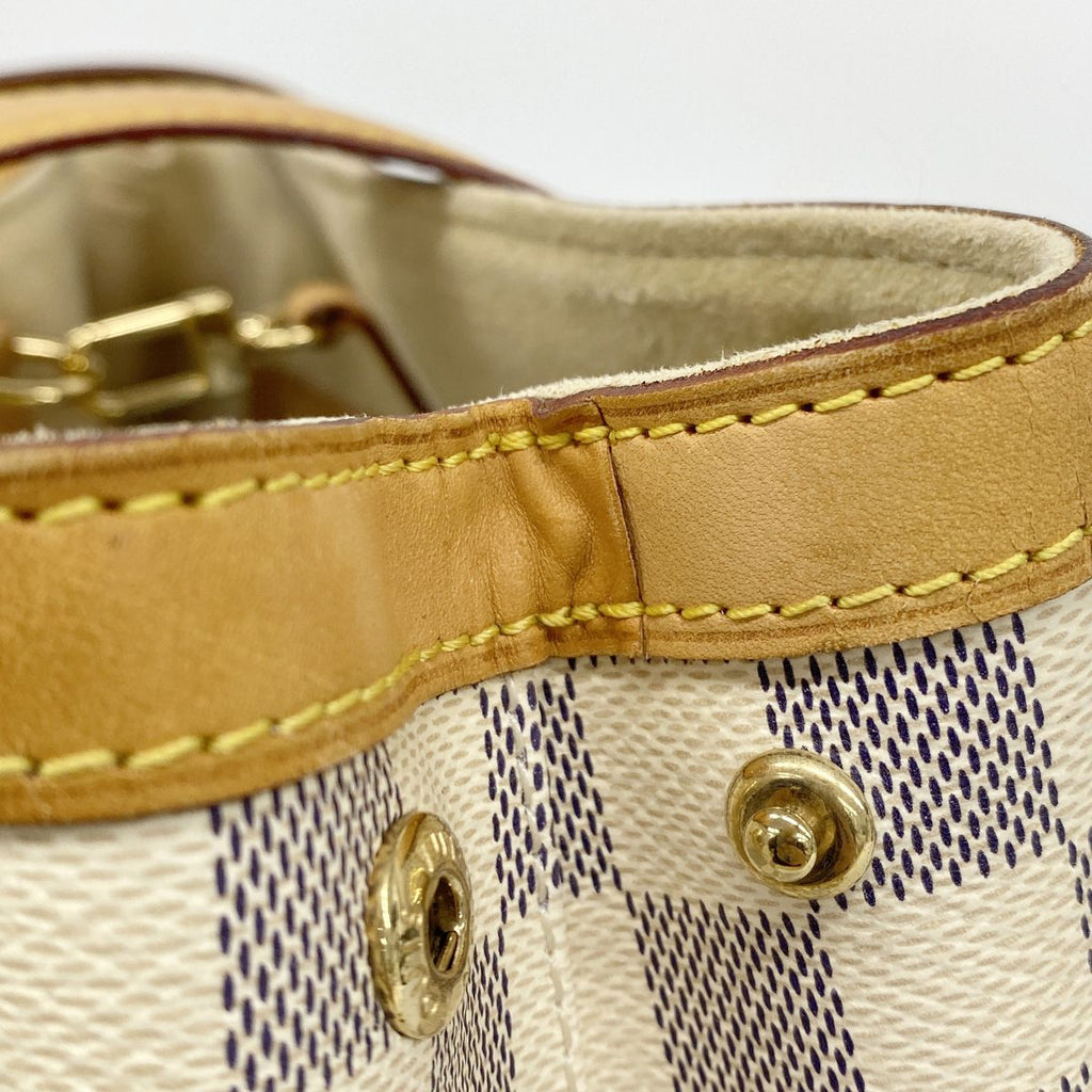 Louis Vuitton Tote Bag Damier Azur Hampstead PM White — view 8