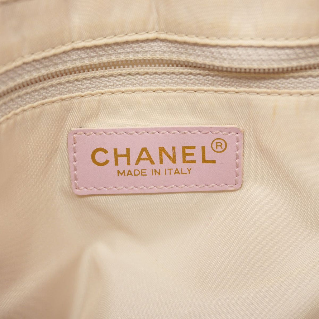 Chanel Tote Bag New Travel Nylon Pink Champagne Gold — view 5