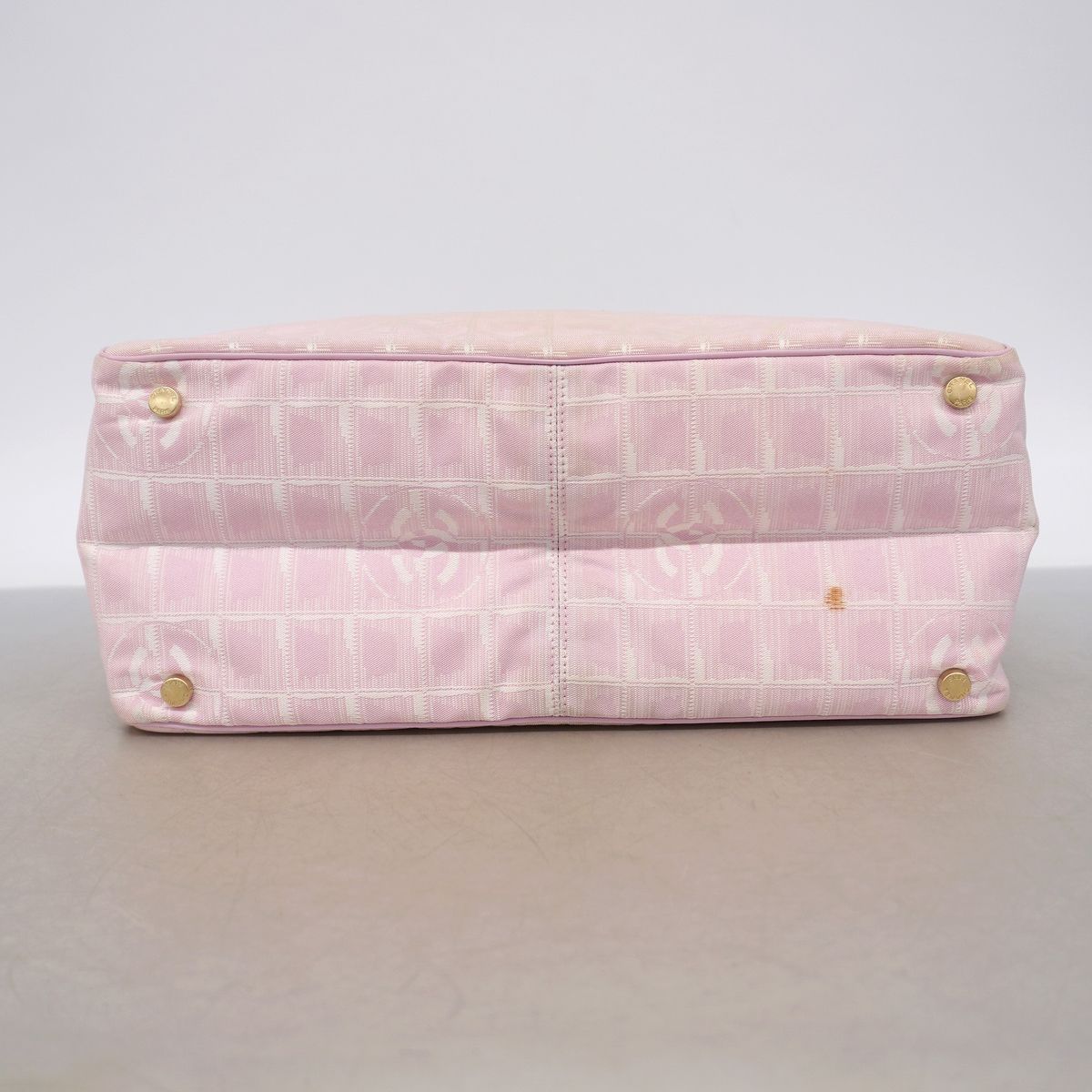 Chanel Tote Bag New Travel Nylon Pink Champagne Gold — view 3