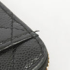 Chanel Wallet Quilted Caviar Leather Black Gold — view 8