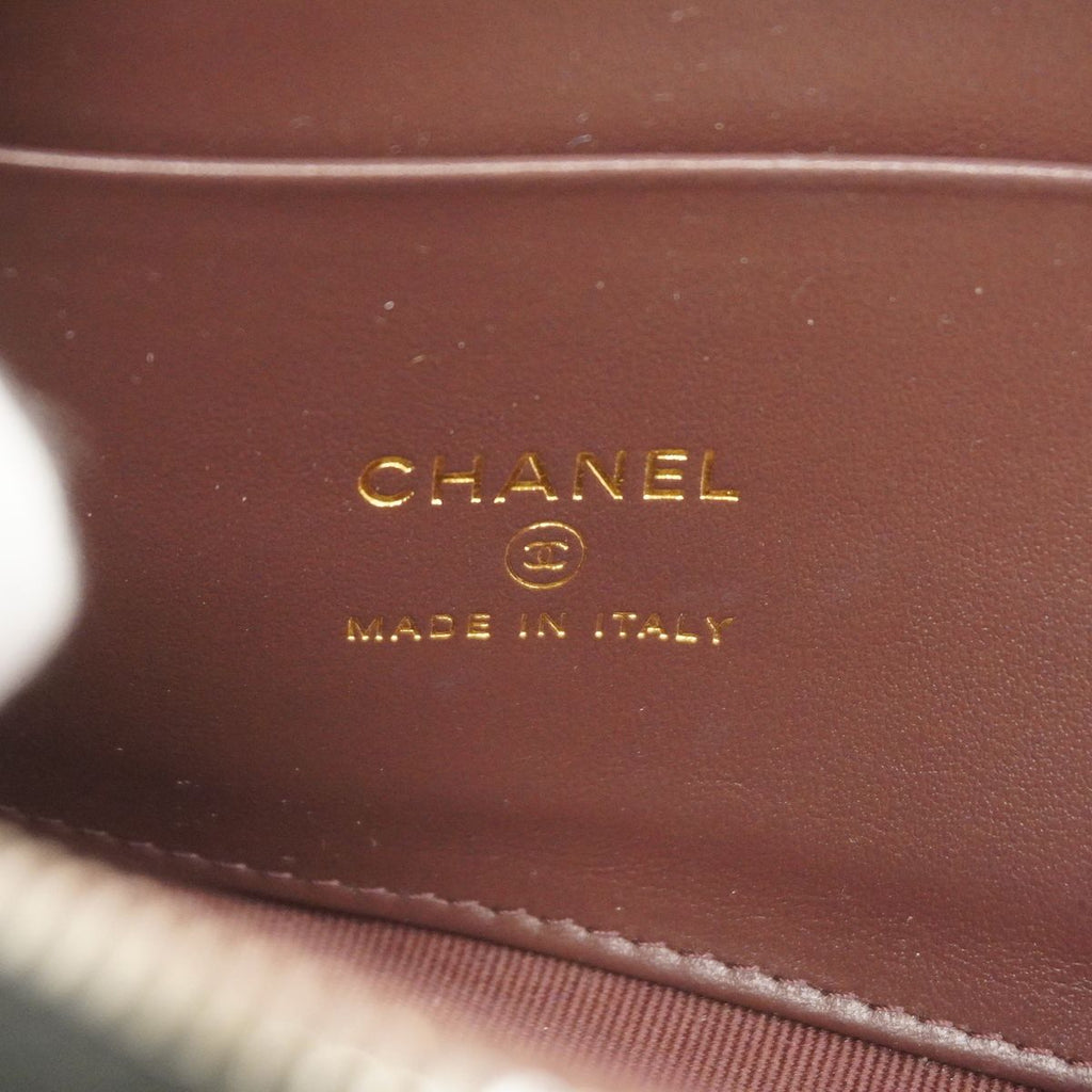 Chanel Wallet Quilted Caviar Leather Black Gold — view 4