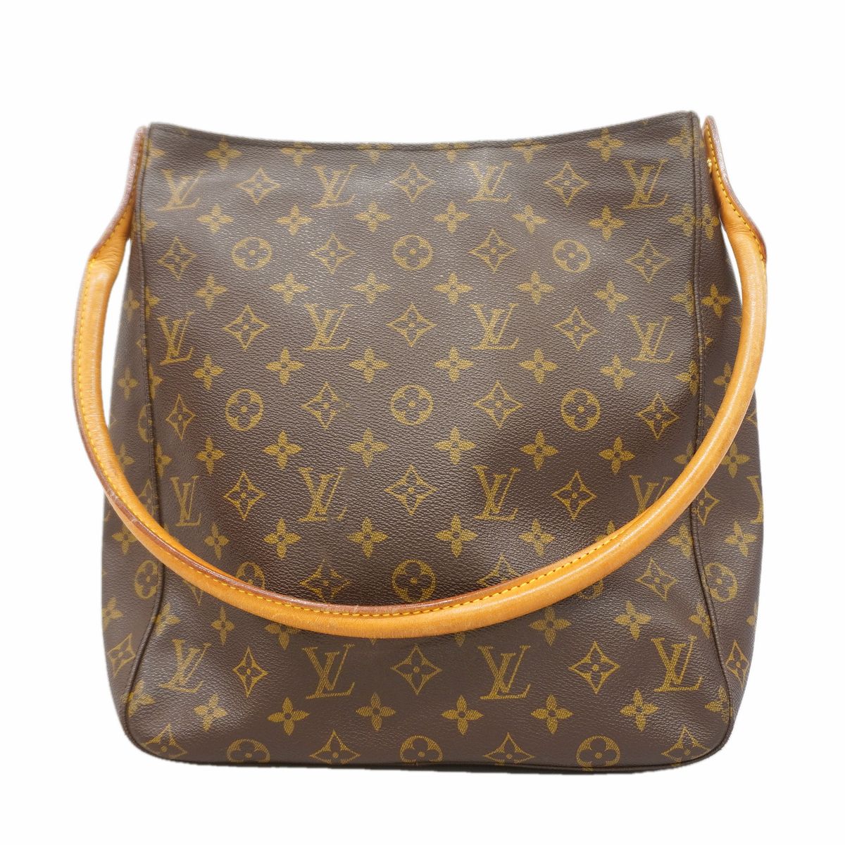 Louis Vuitton Shoulder Bag Monogram Looping GM Brown